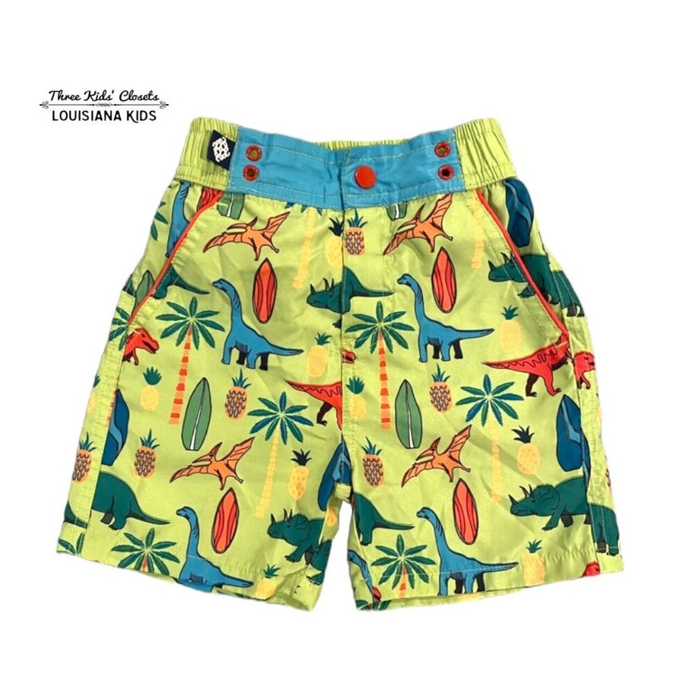 Andy & Evan 4T Dinosaur Swim Trunks